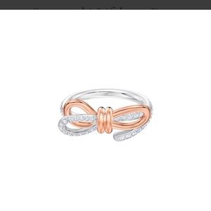 Swarovski Lifelong Bow Ring NIB